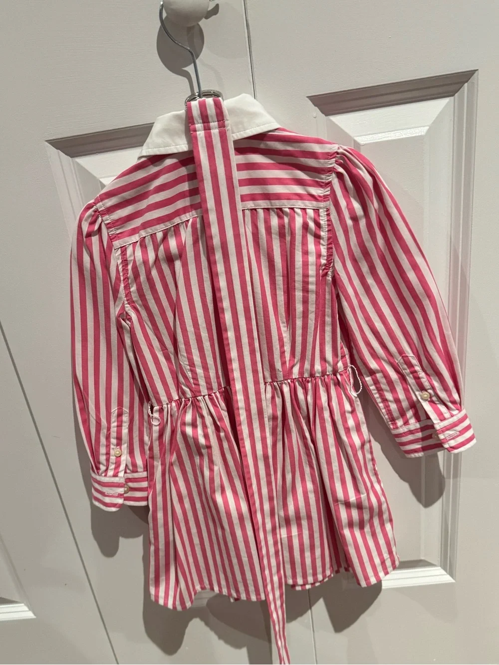 Ralph Lauren POLO Toddler Girls Long Sleeve Stripe Polo Shirt Dress Belted 3T